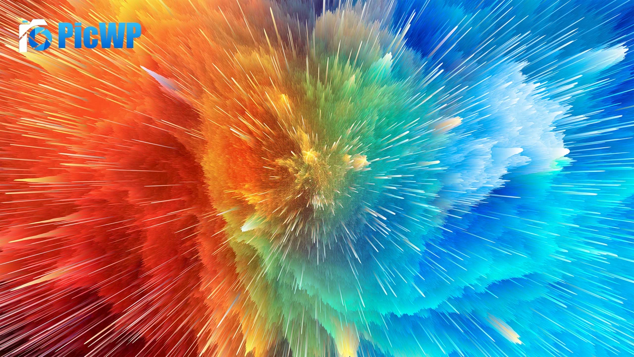 Color explosion Color splash 4K PC Wallpaper