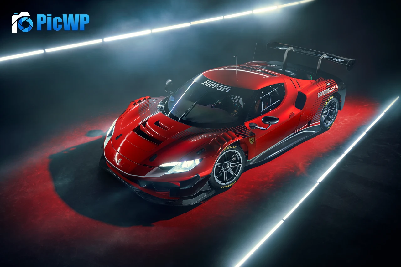 Ferrari 296 GT3 Race cars 8K PC Wallpaper
