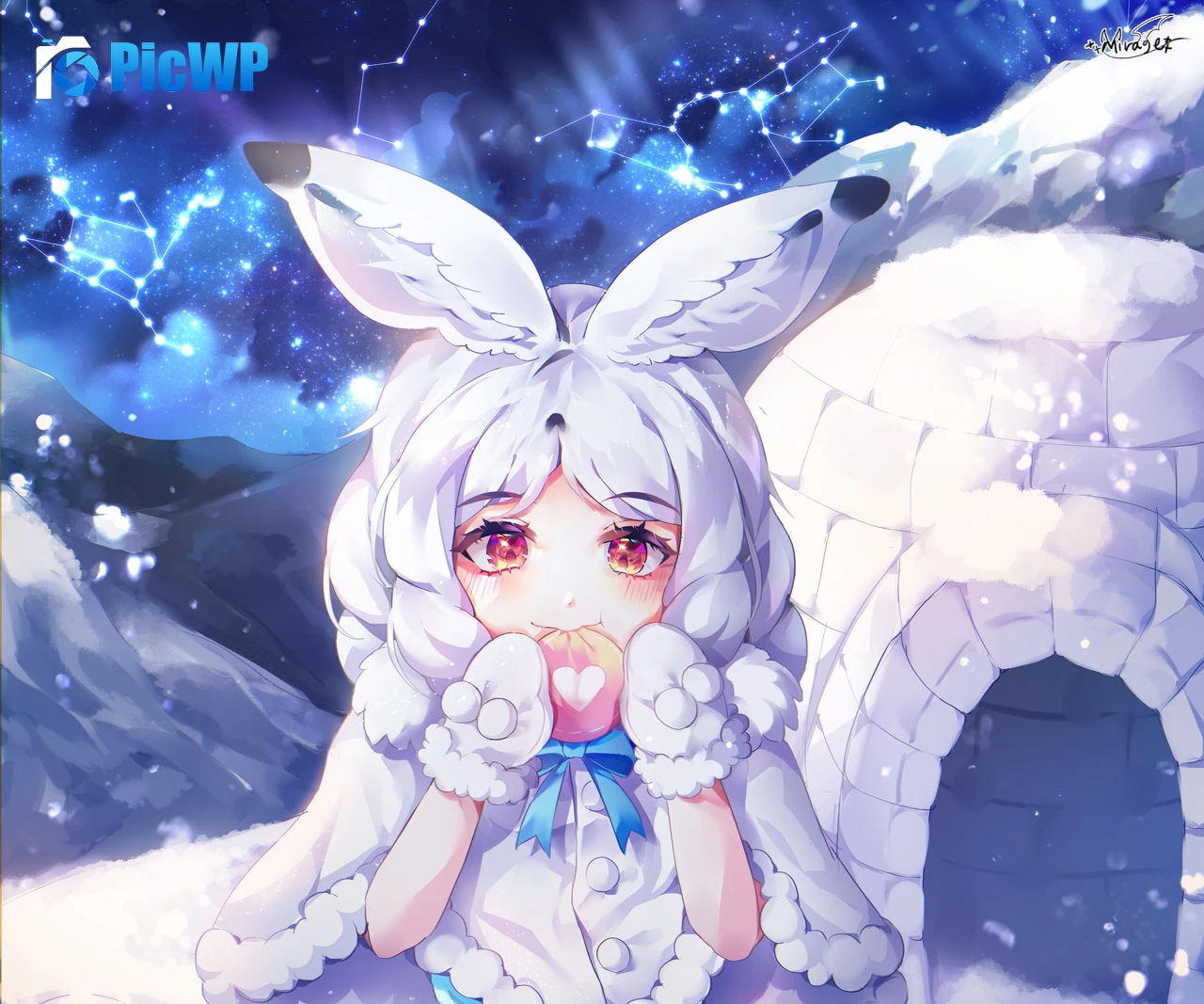 Arctic Hare Kemono Friends 4K PC Wallpaper