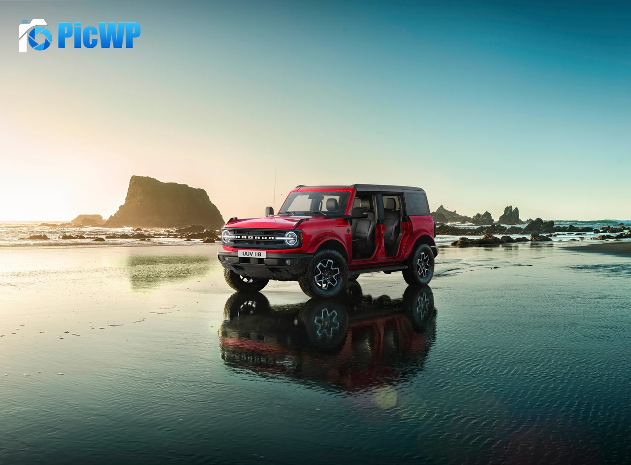 Ford Bronco 4-door Outer Banks 2022 8K PC Wallpaper
