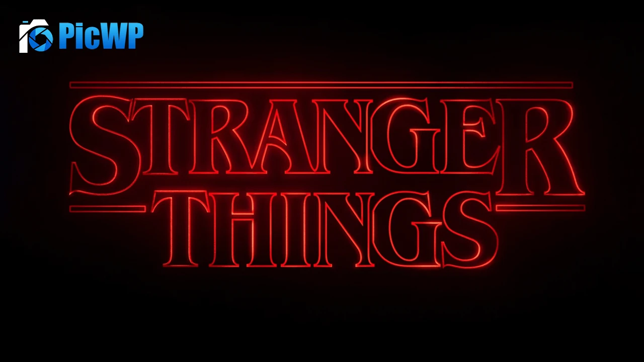 Stranger Things Neon logo 6K PC Wallpaper
