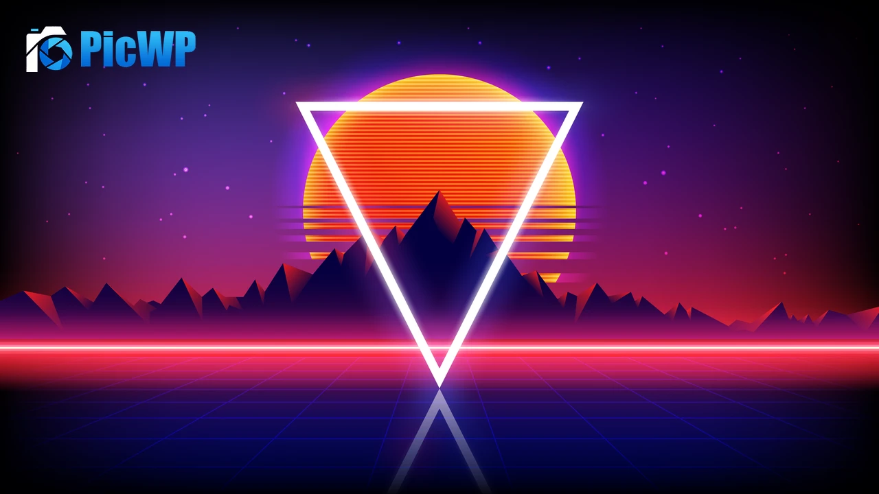 Mountains Triangle 8K PC Wallpaper