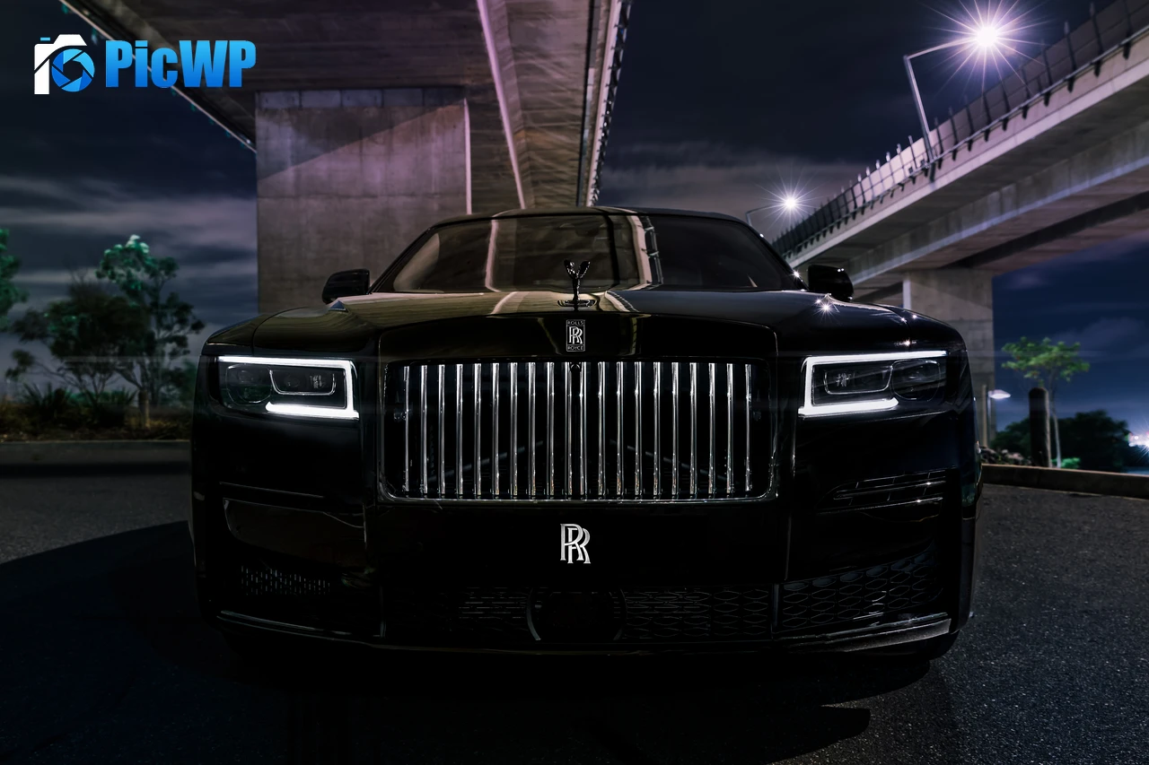 Rolls-Royce Black Badge Ghost Black cars 6K PC Wallpaper