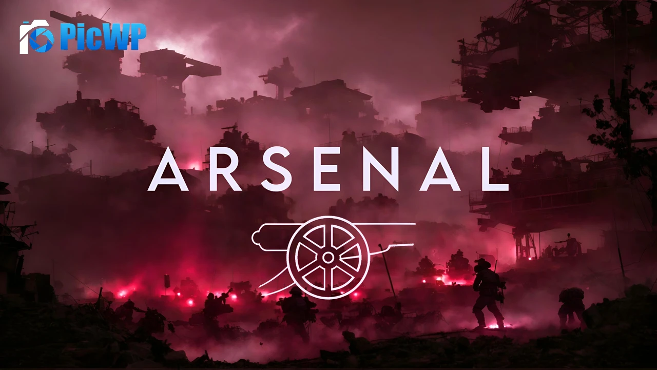 Arsenal FC Pink aesthetic 5K PC Wallpaper