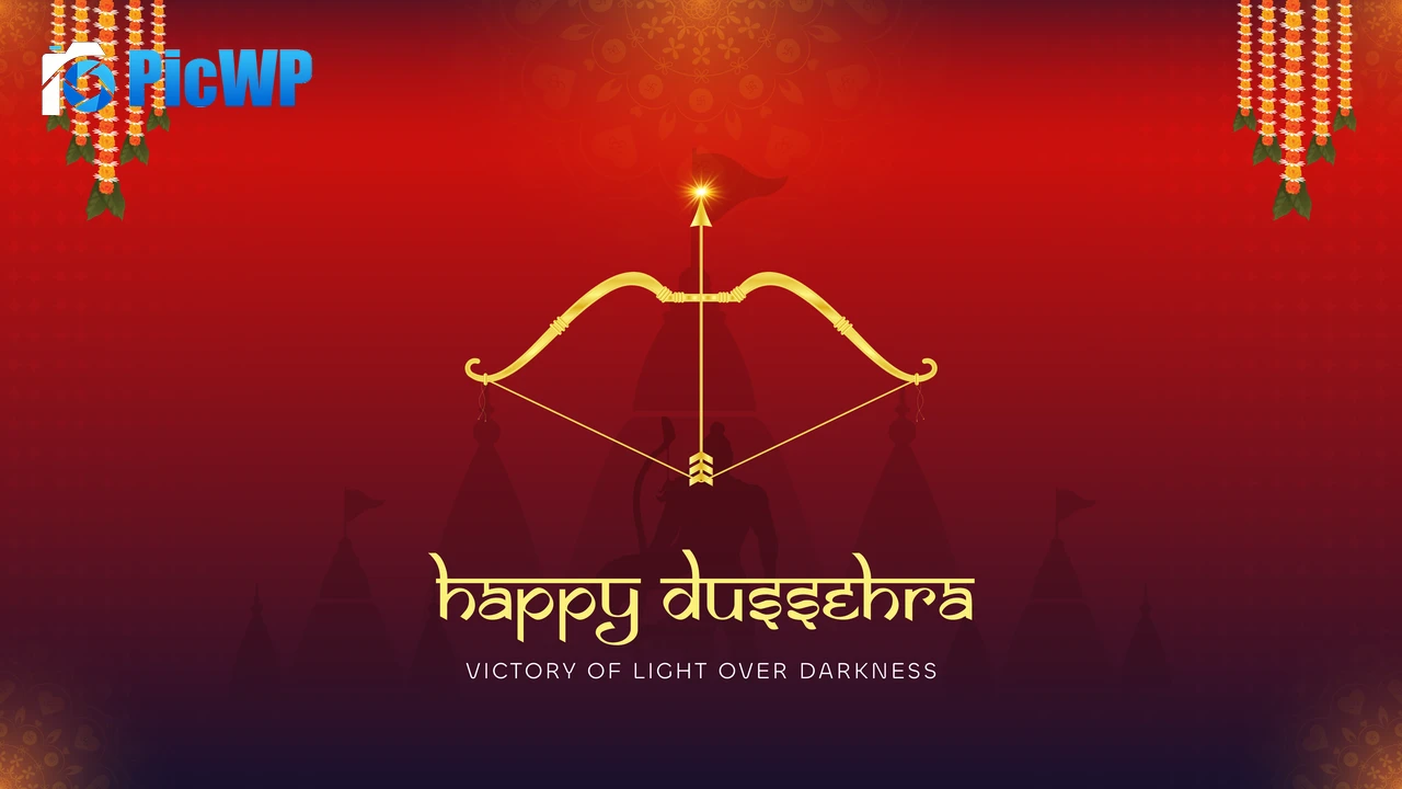 Happy Dussehra Aesthetic 6K PC Wallpaper