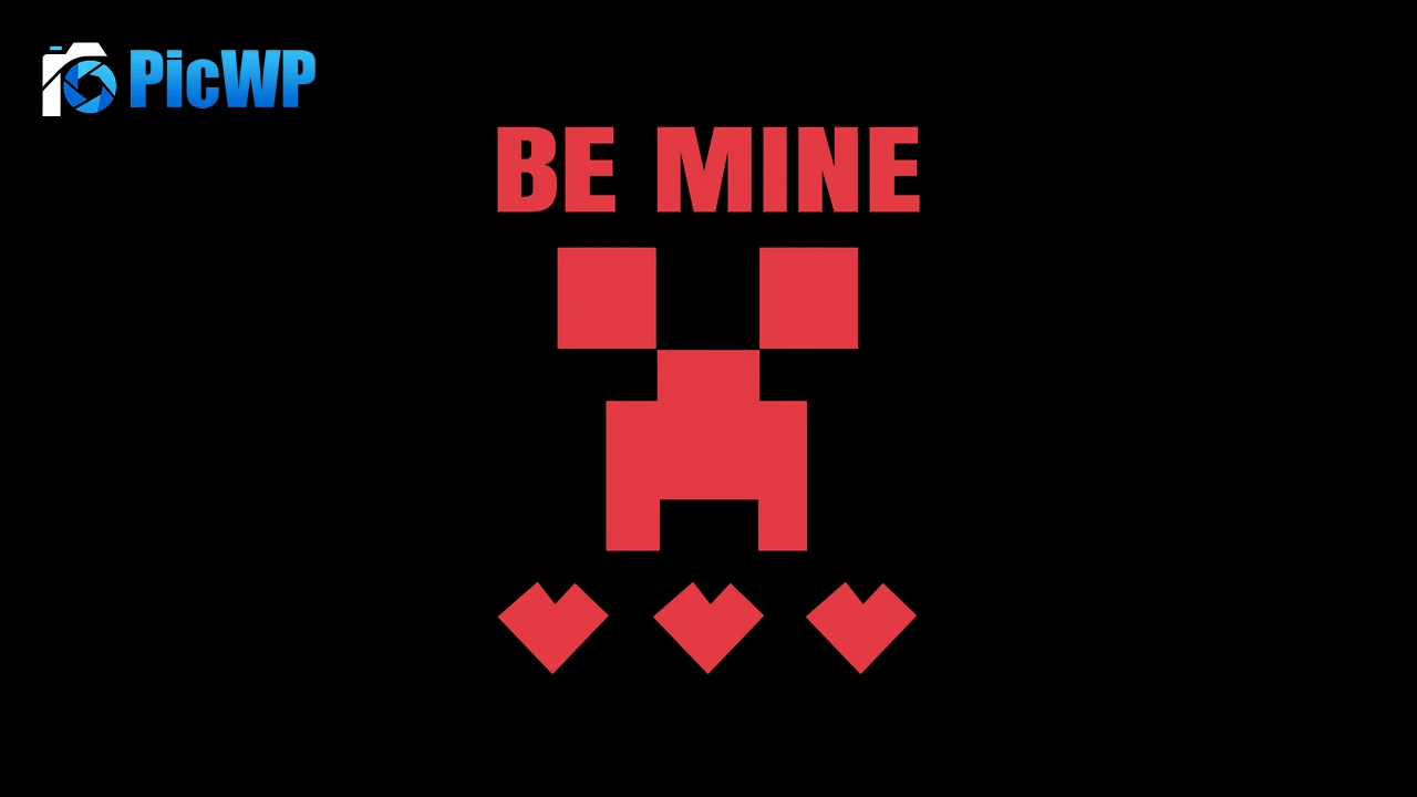 Be Mine Minecraft 6K PC Wallpaper
