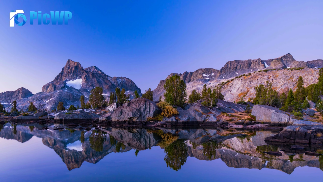 Banner Peak Thousand Island Lake 6K PC Wallpaper
