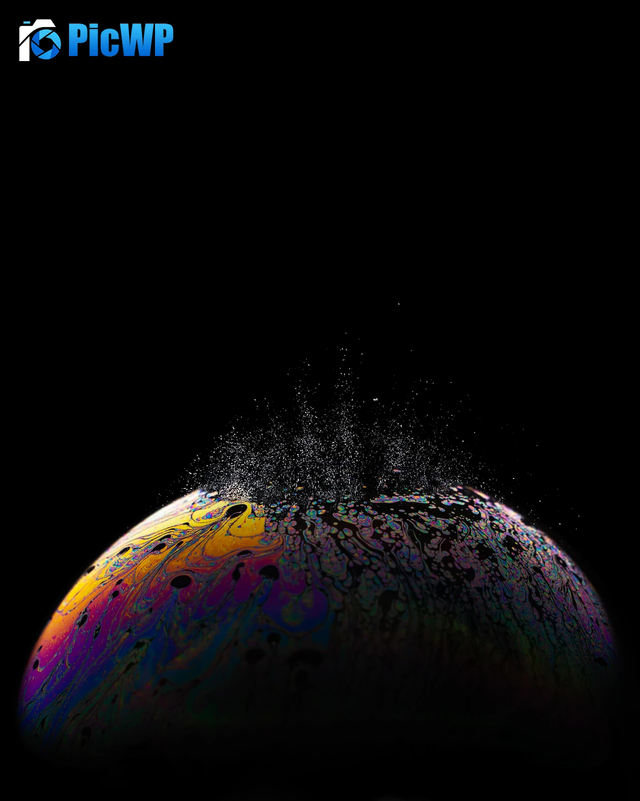 Soap Bubble Burst 6K Mobile Wallpaper