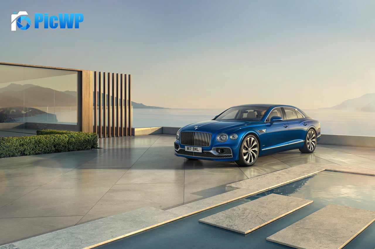 Bentley Flying Spur Azure Luxury Sedan 8K PC Wallpaper
