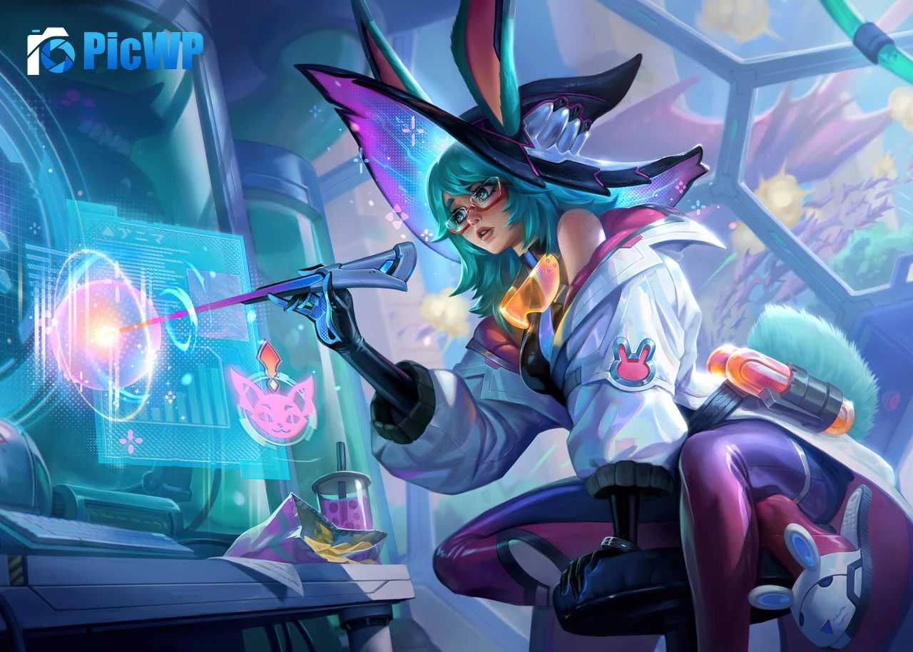 Battle Bunny Aurora League of Legends 4K PC Wallpaper
