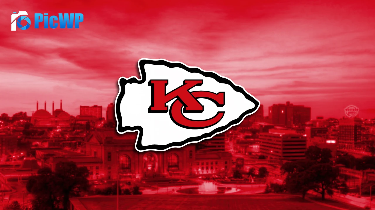 Kansas City Chiefs Red background 6K PC Wallpaper
