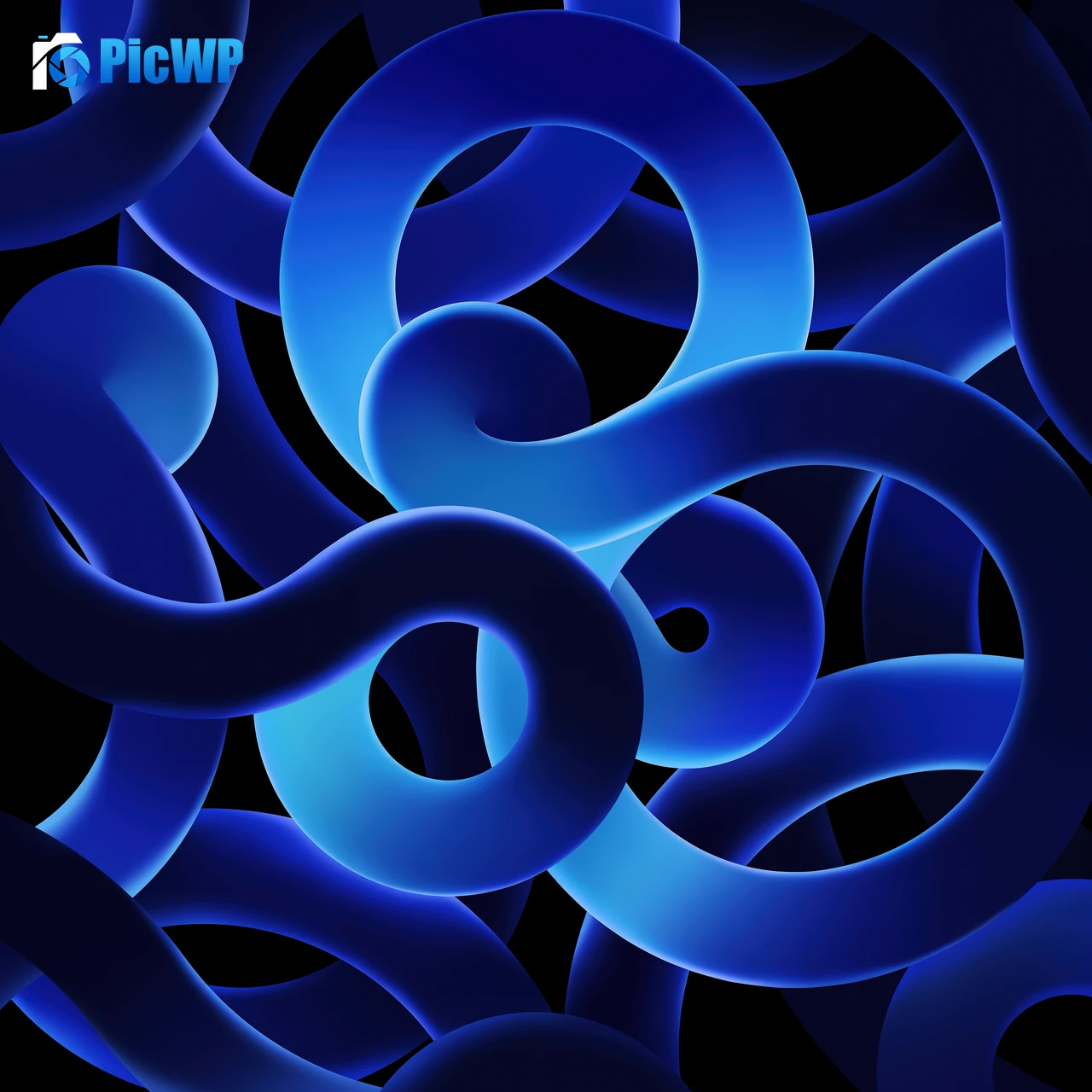 iPad Air 2022 Blue background 4K Fold Wallpaper