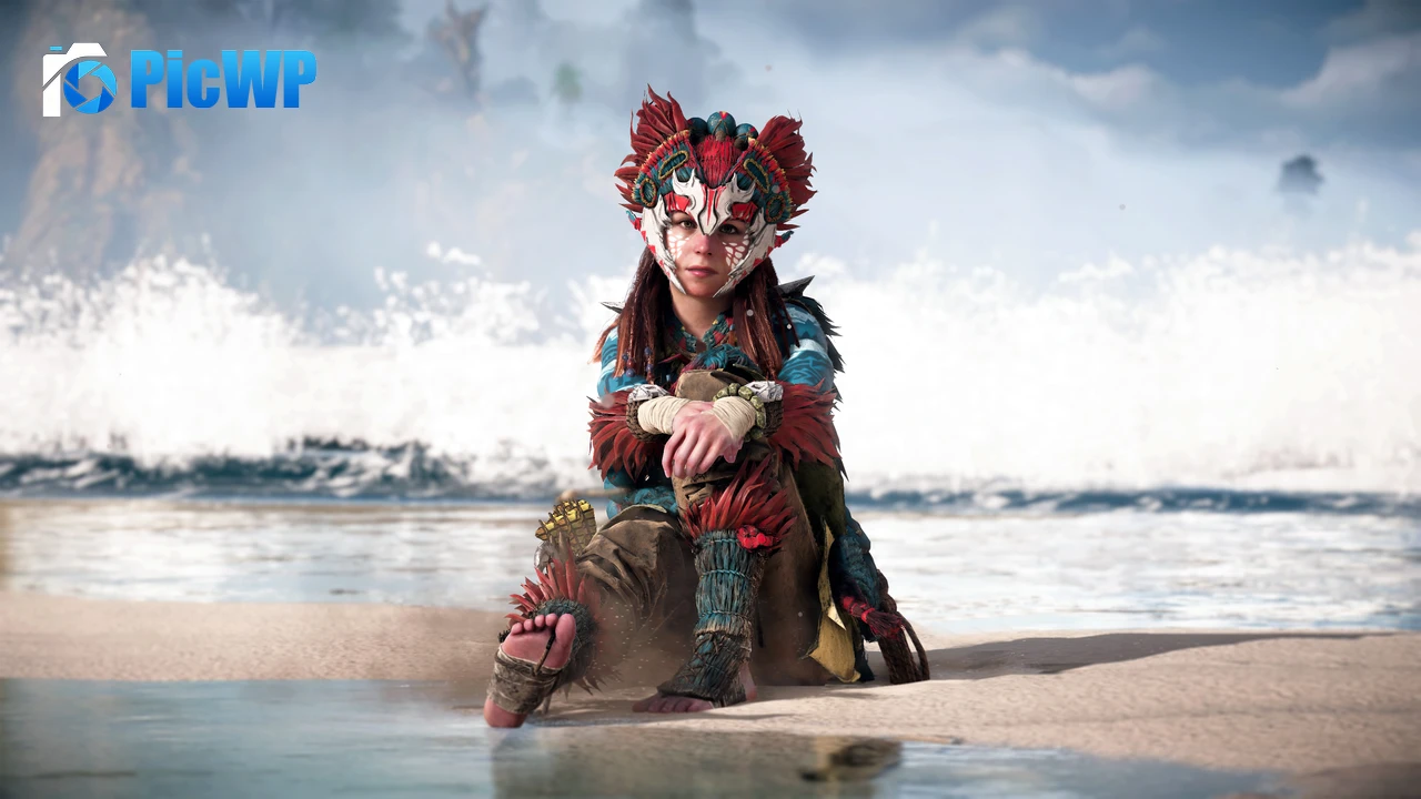 Aloy in Tenakth Recon Outfit 6K PC Wallpaper
