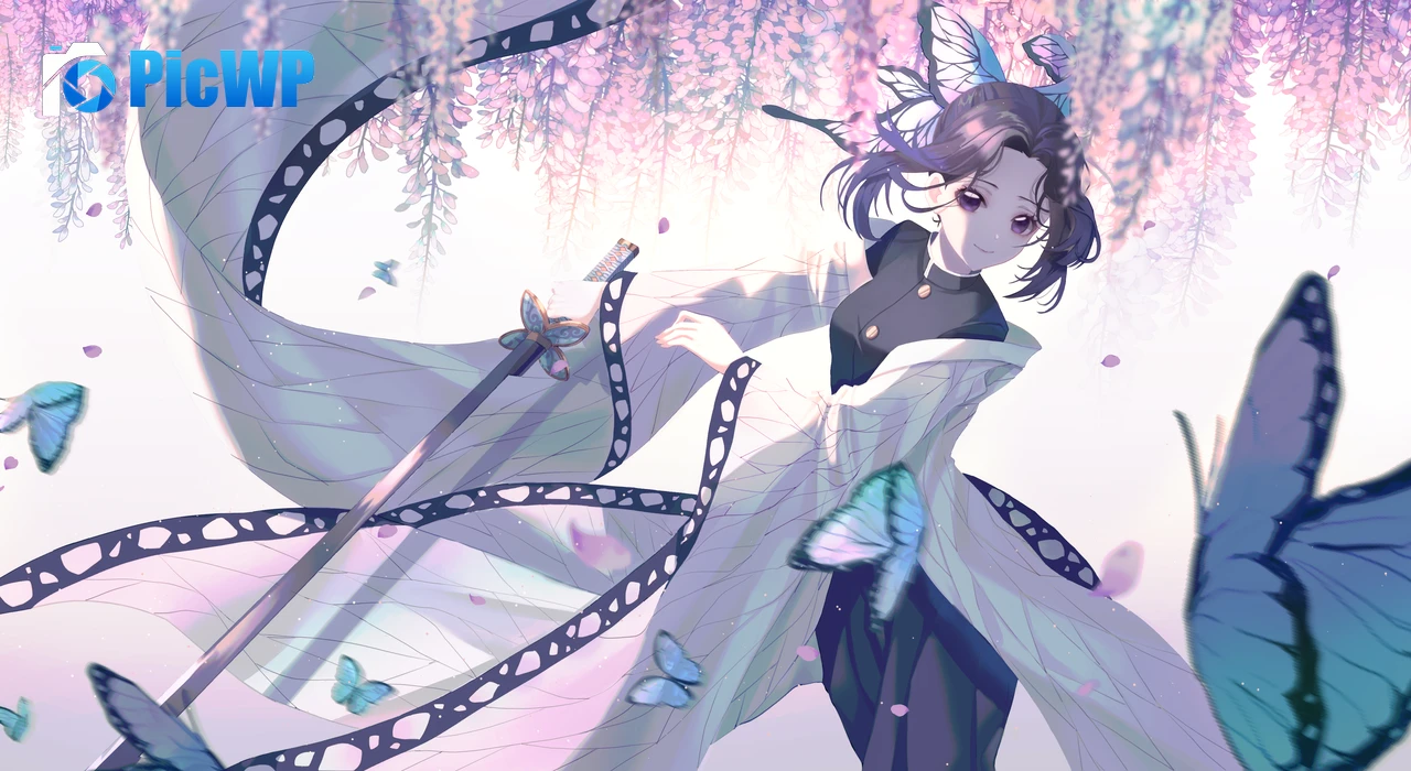 Kimetsu no Yaiba Hashira Shinobu Kocho 5K PC Wallpaper