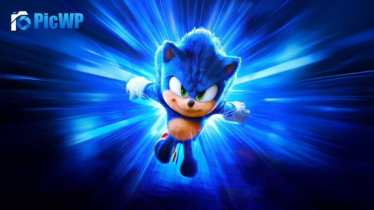 Sonic the Hedgehog 3 Blue aesthetic 8K PC Wallpaper