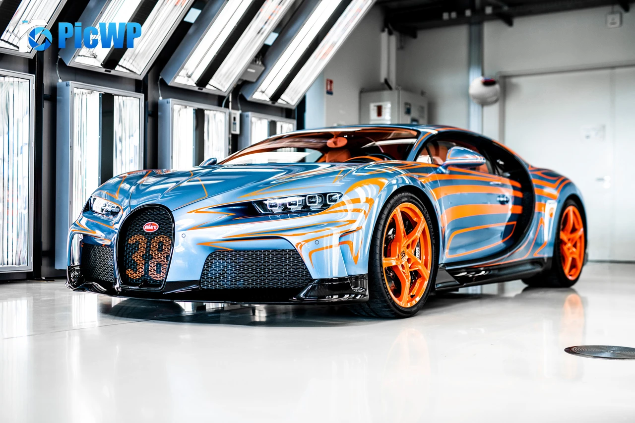Bugatti Chiron Super Sport Vague de Lumière 4K PC Wallpaper