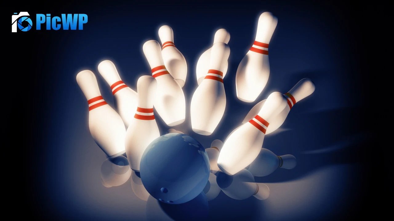 Bowling pins Bowling ball 6K PC Wallpaper