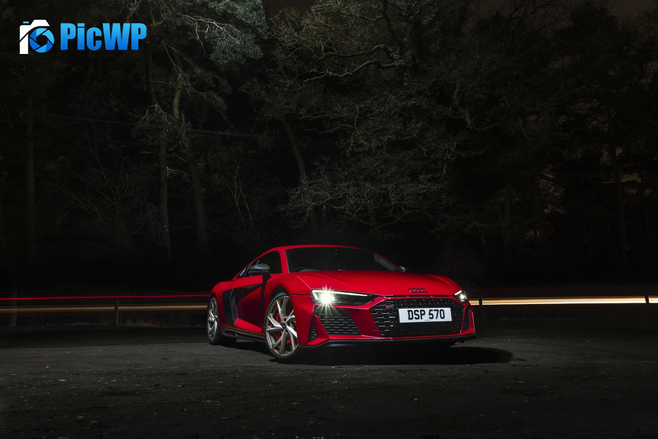 Audi R8 V10 performance RWD Supercar 5K PC Wallpaper