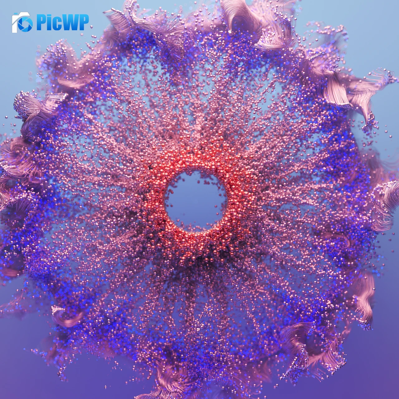 Particles Spheres 4K Fold Wallpaper