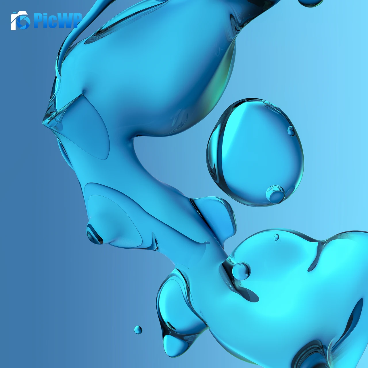 Glossy Fluidic 4K Fold Wallpaper