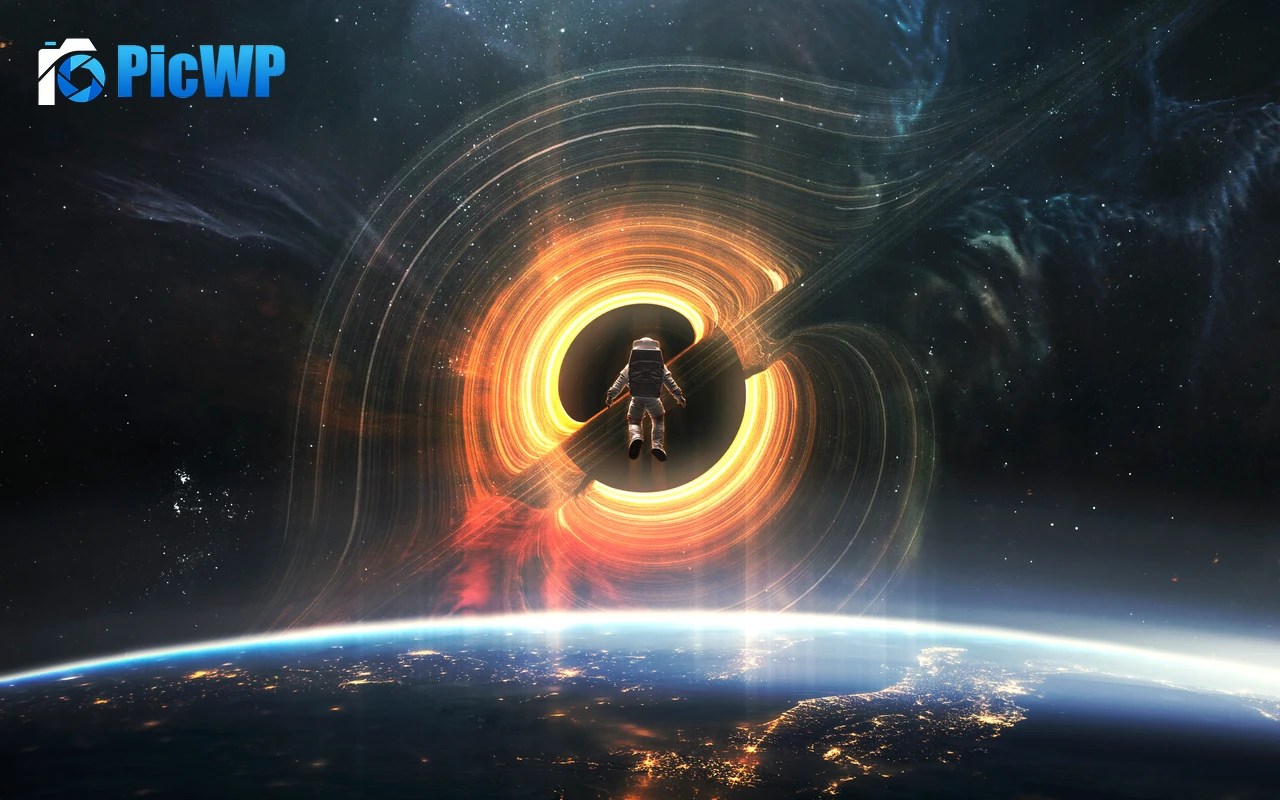 Refraction Black hole 6K PC Wallpaper