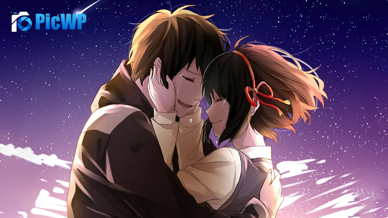 Kimi no Na wa Anime couple 6K PC Wallpaper