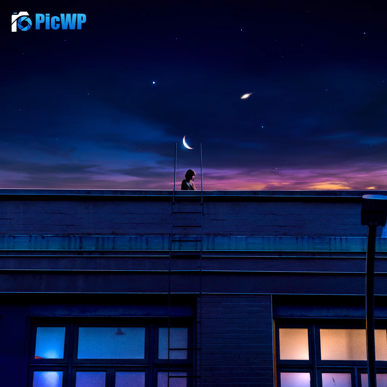 Lofi girl Illustration 6K Fold Wallpaper