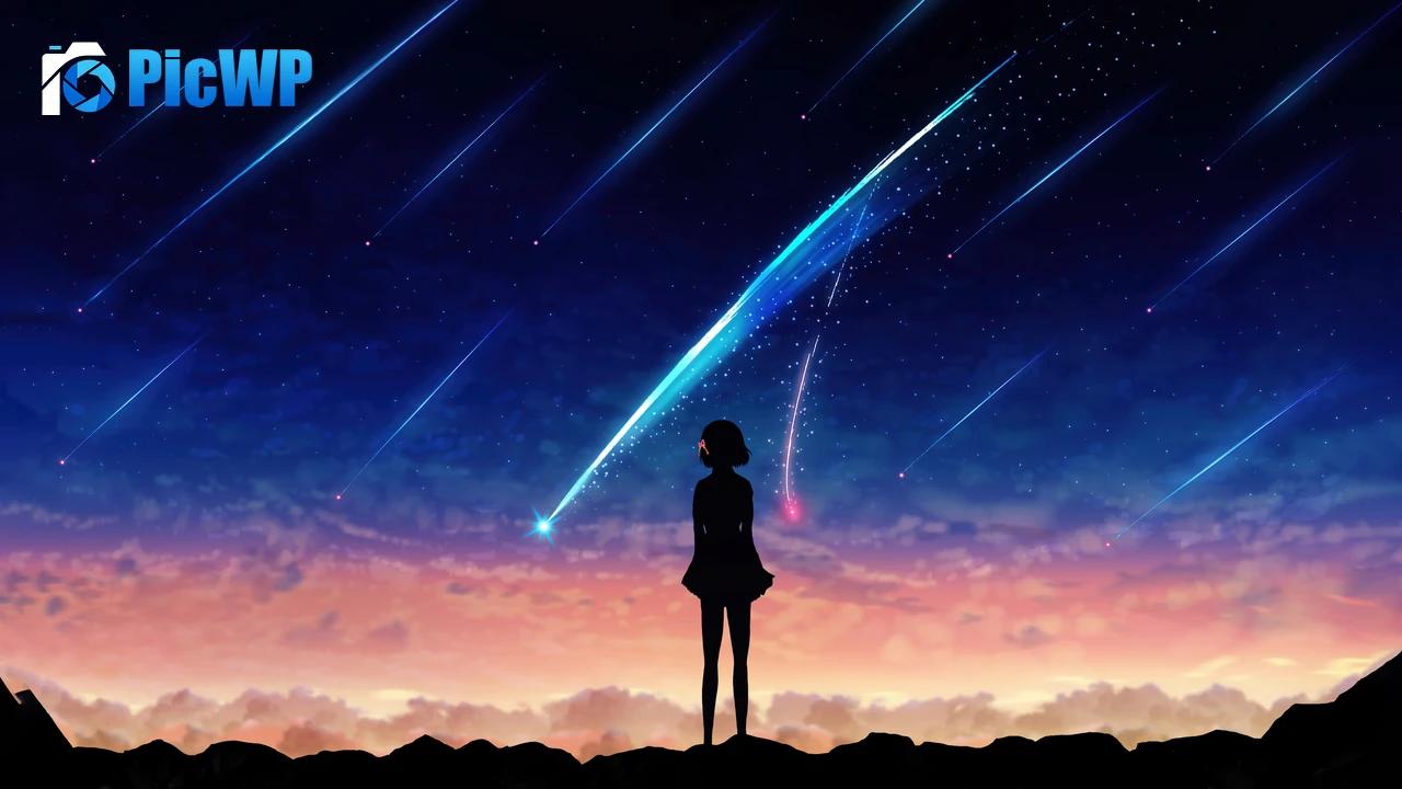 Mitsuha Miyamizu Silhouette 6K PC Wallpaper