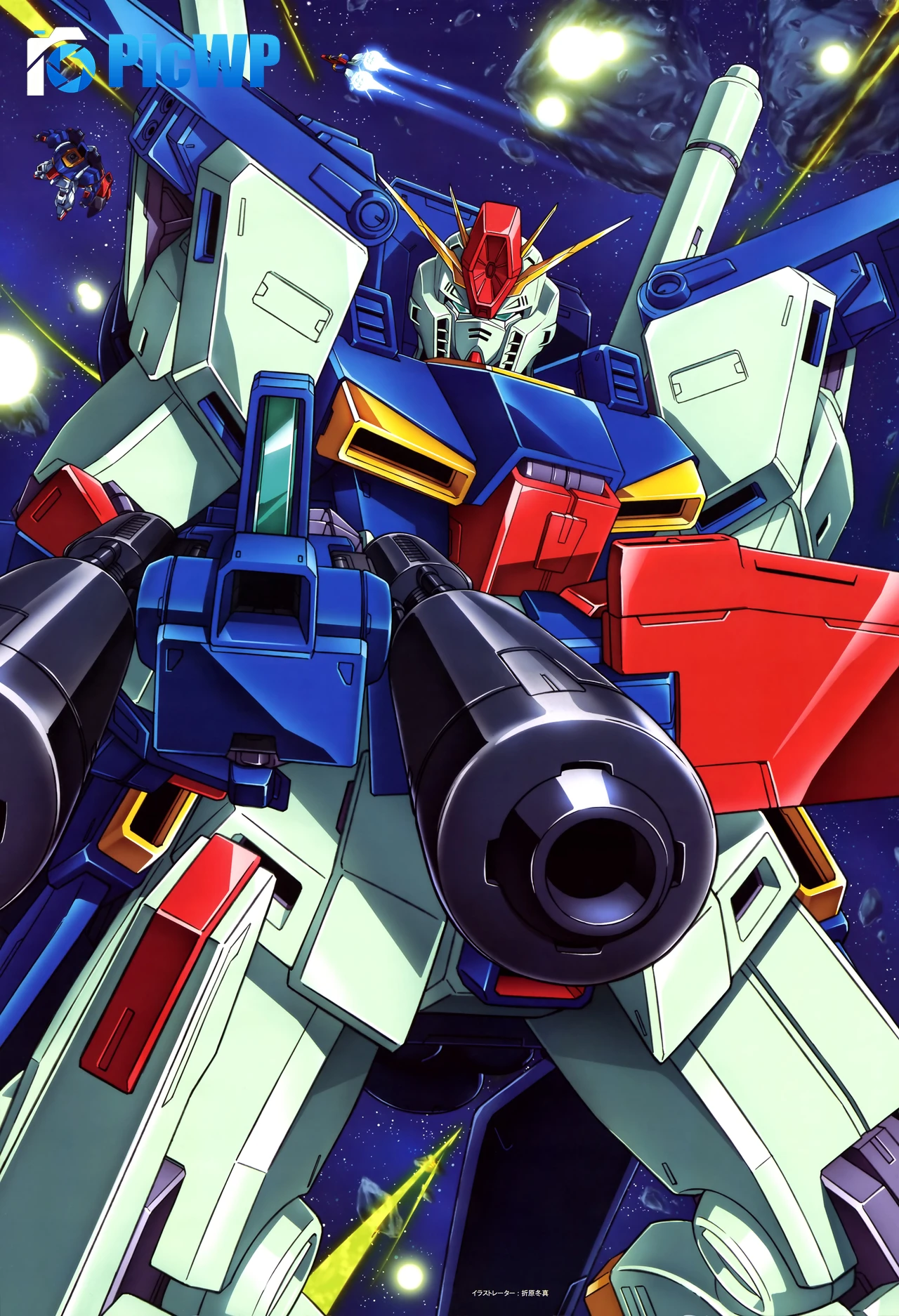 MSZ-010 ΖΖ Gundam iPhone 6K Mobile Wallpaper