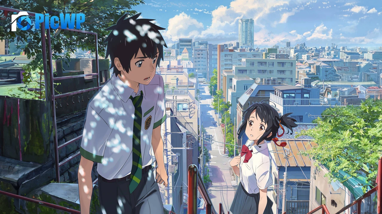 Taki Tachibana & Mitsuha Miyamizu in Your Name 6K PC Wallpaper