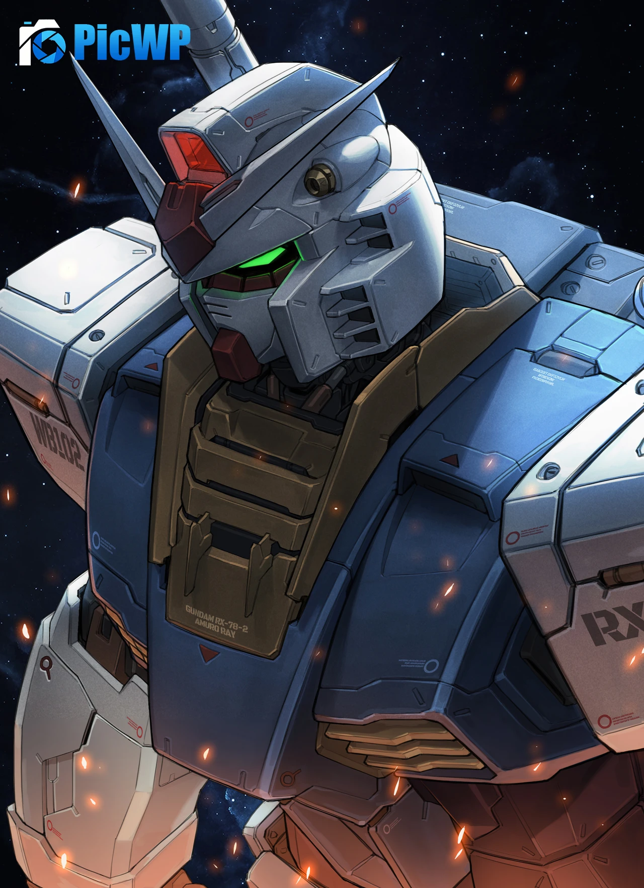 RX-78-2 Gundam Phone Background 6K Mobile Wallpaper