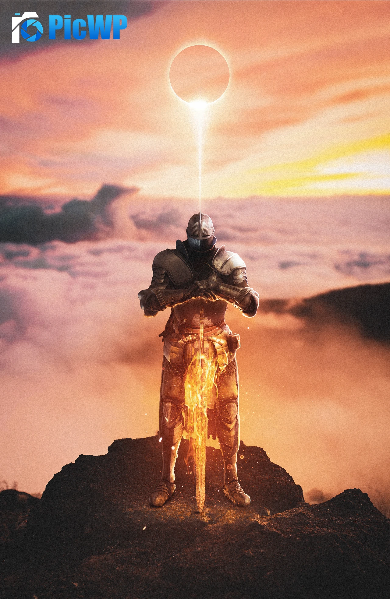 Warrior Dark Souls 6K Mobile Wallpaper