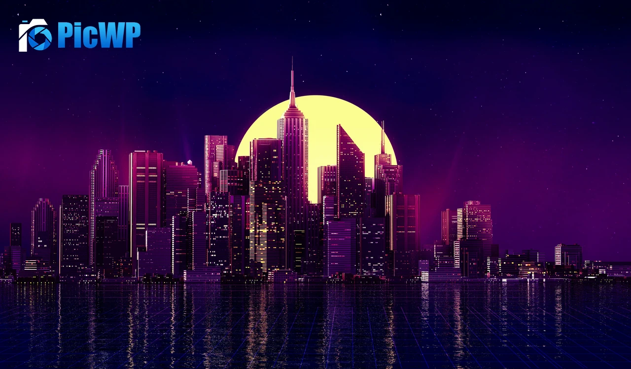 Cityscape Synthwave 4K PC Wallpaper