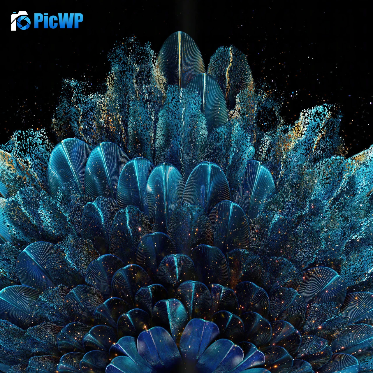 Digital flower Oppo Find N 4K Fold Wallpaper