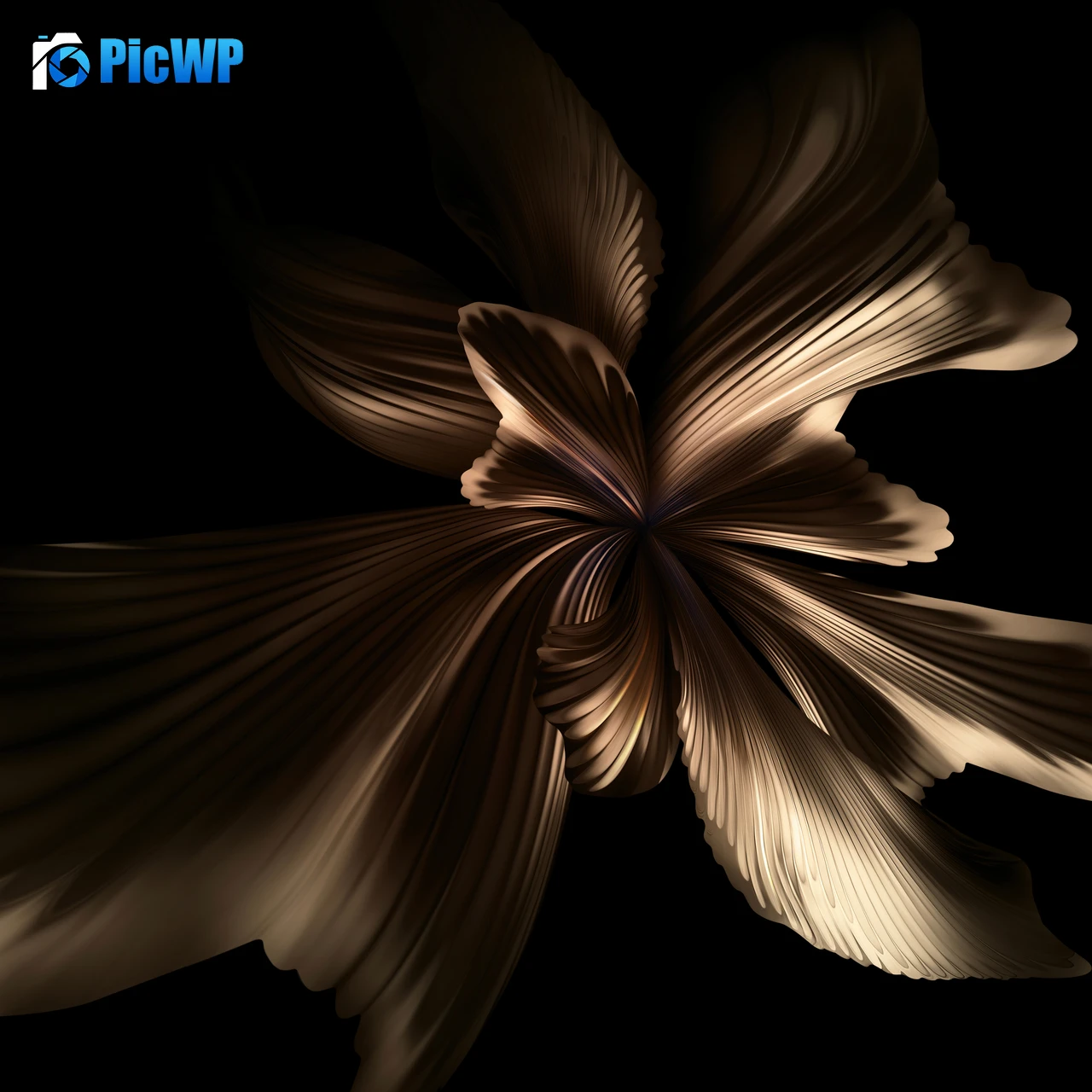 Huawei P50 Pocket Black background 4K Fold Wallpaper