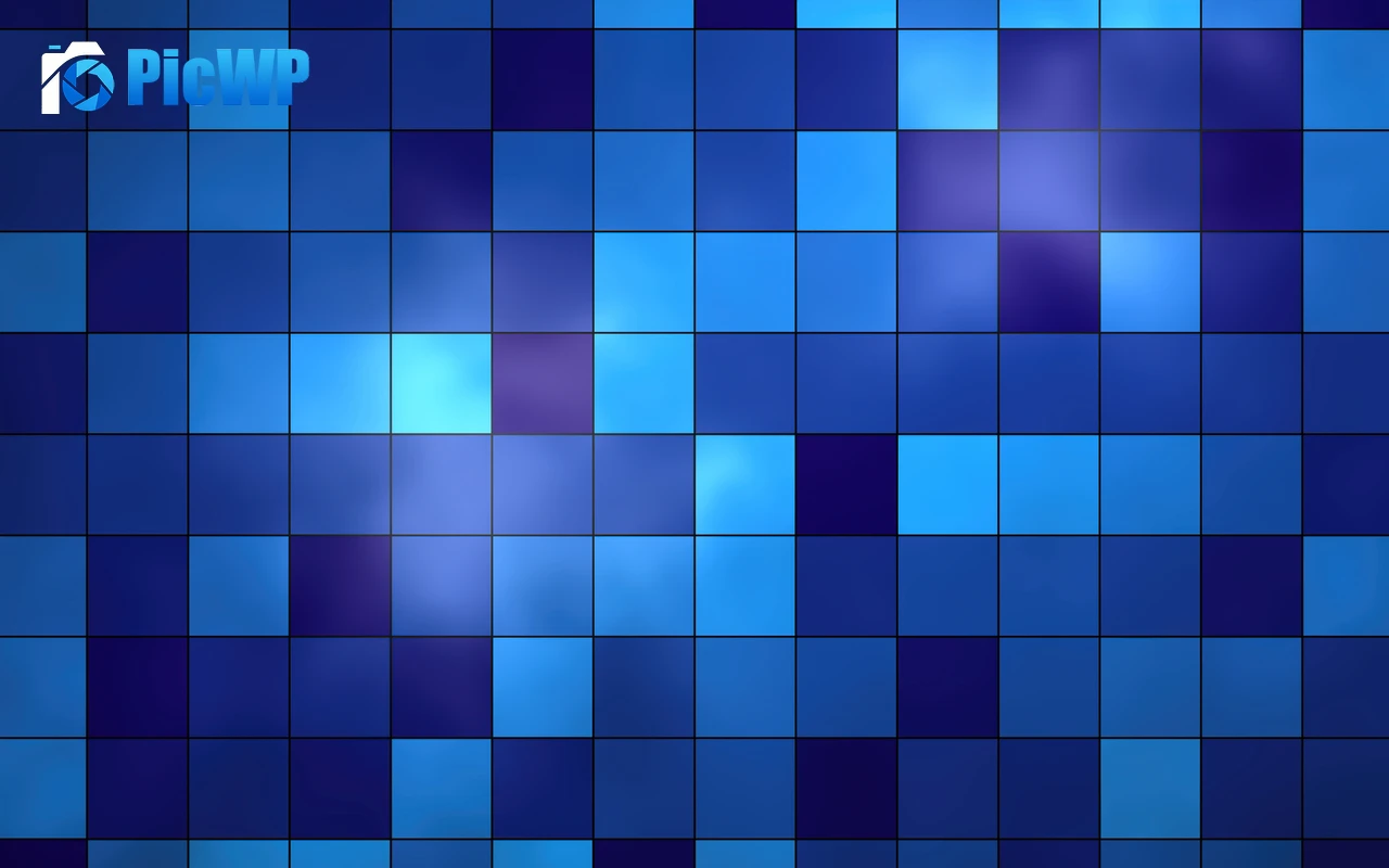Tiles Blue background 4K PC Wallpaper