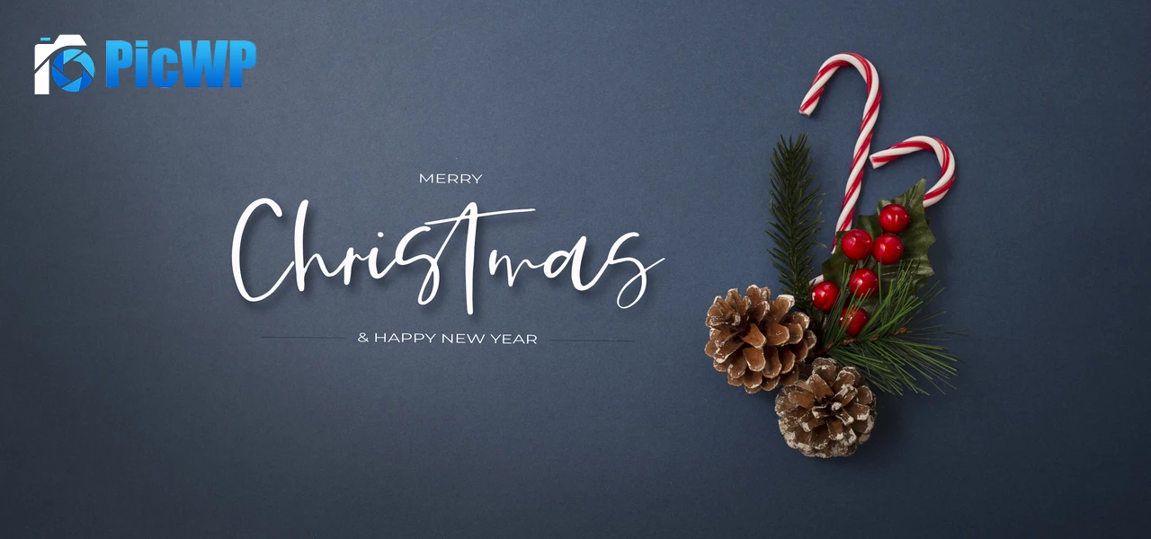 Merry Christmas Candy cane 6K Wide Wallpaper