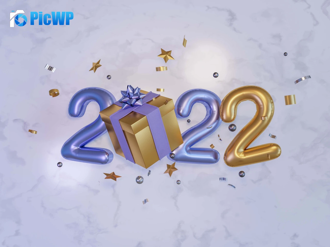 2022 New Year 3D 4K PC Wallpaper