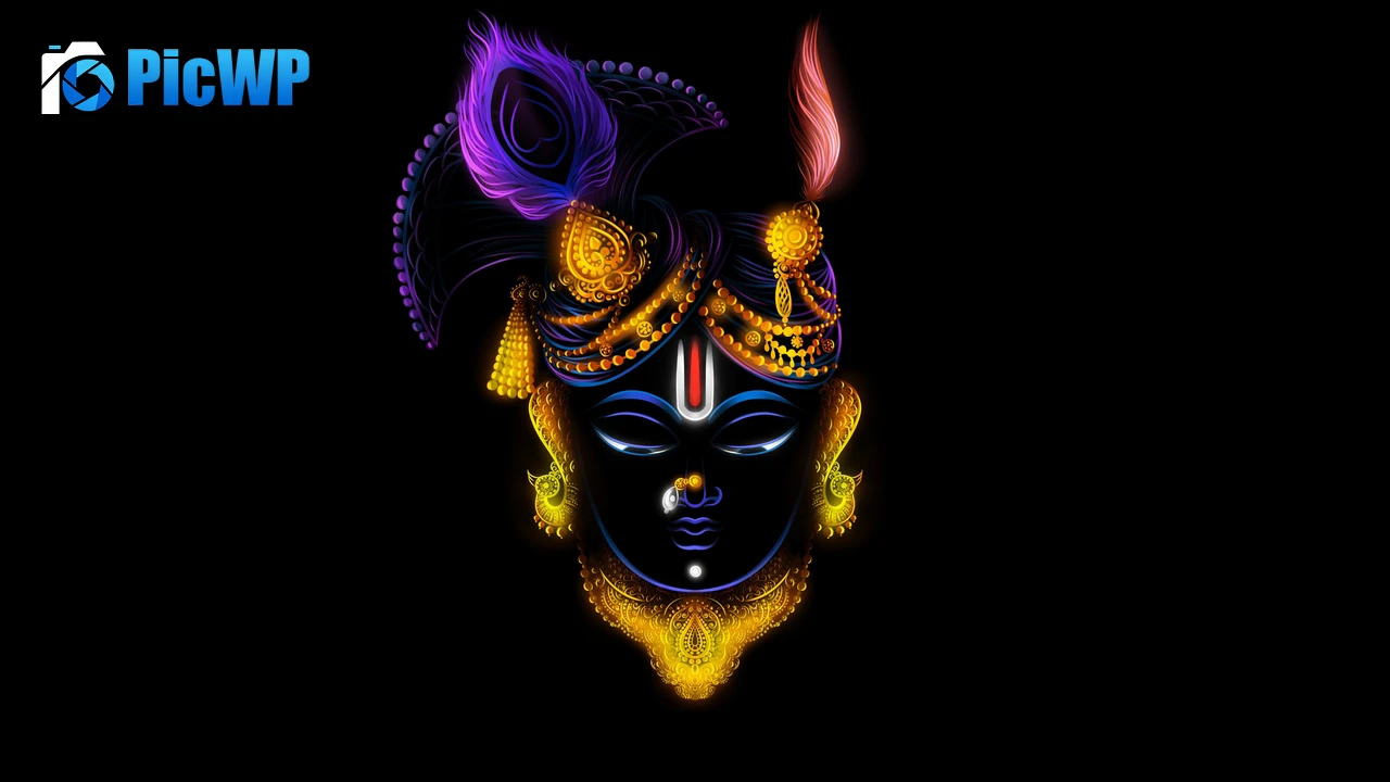 Lord Krishna Hindu God 6K PC Wallpaper