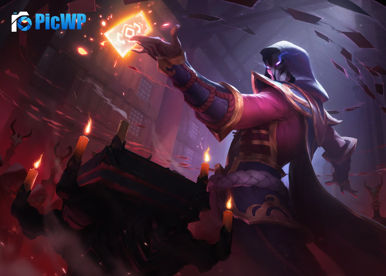Blood Moon Twisted Fate League of Legends 4K PC Wallpaper