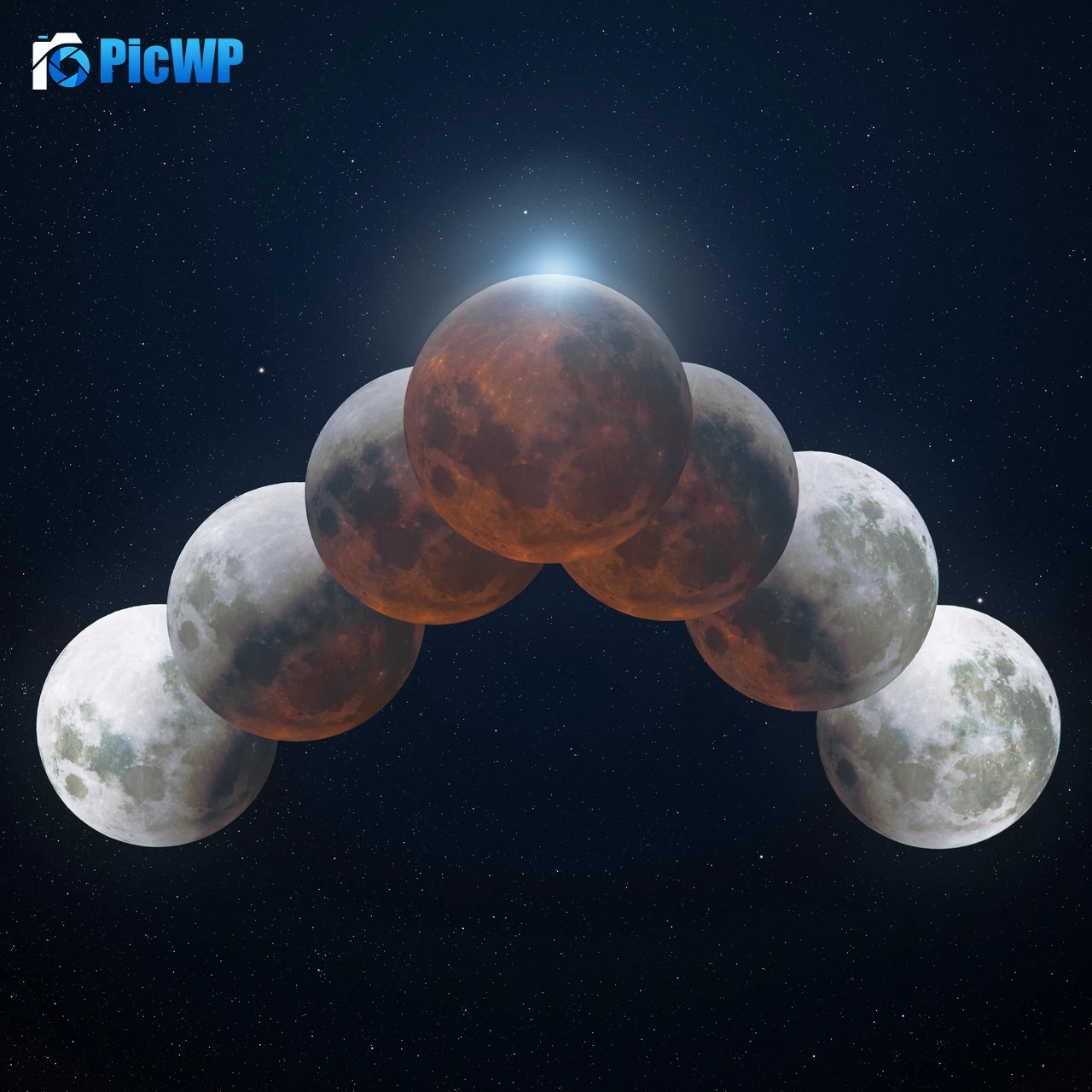 Moon Eclipse 9K Fold Wallpaper
