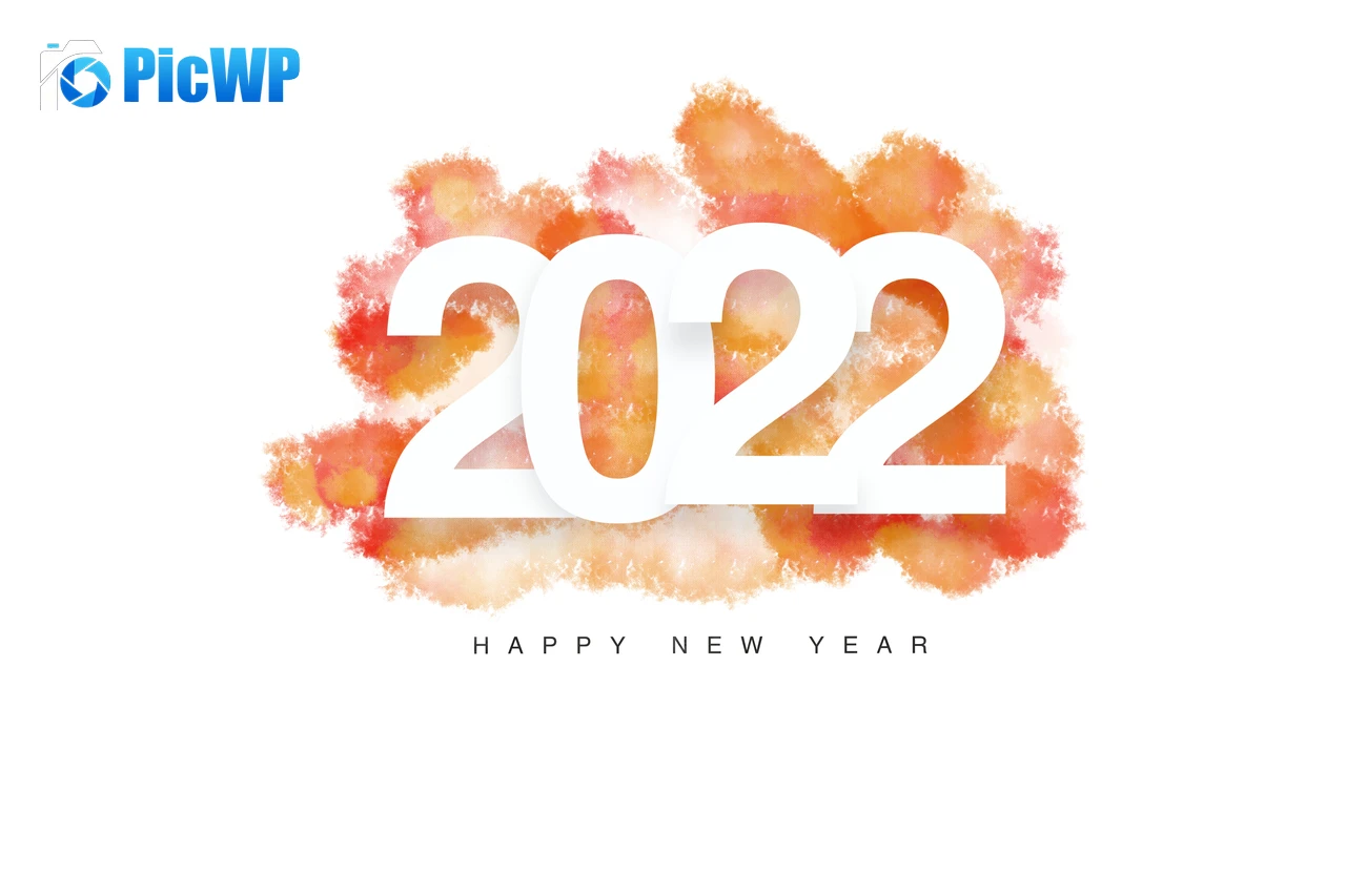 2022 New Year Splash 6K PC Wallpaper