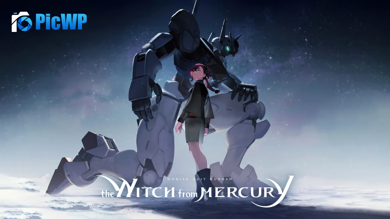 Gundam Aerial Suletta Mercury 6K PC Wallpaper