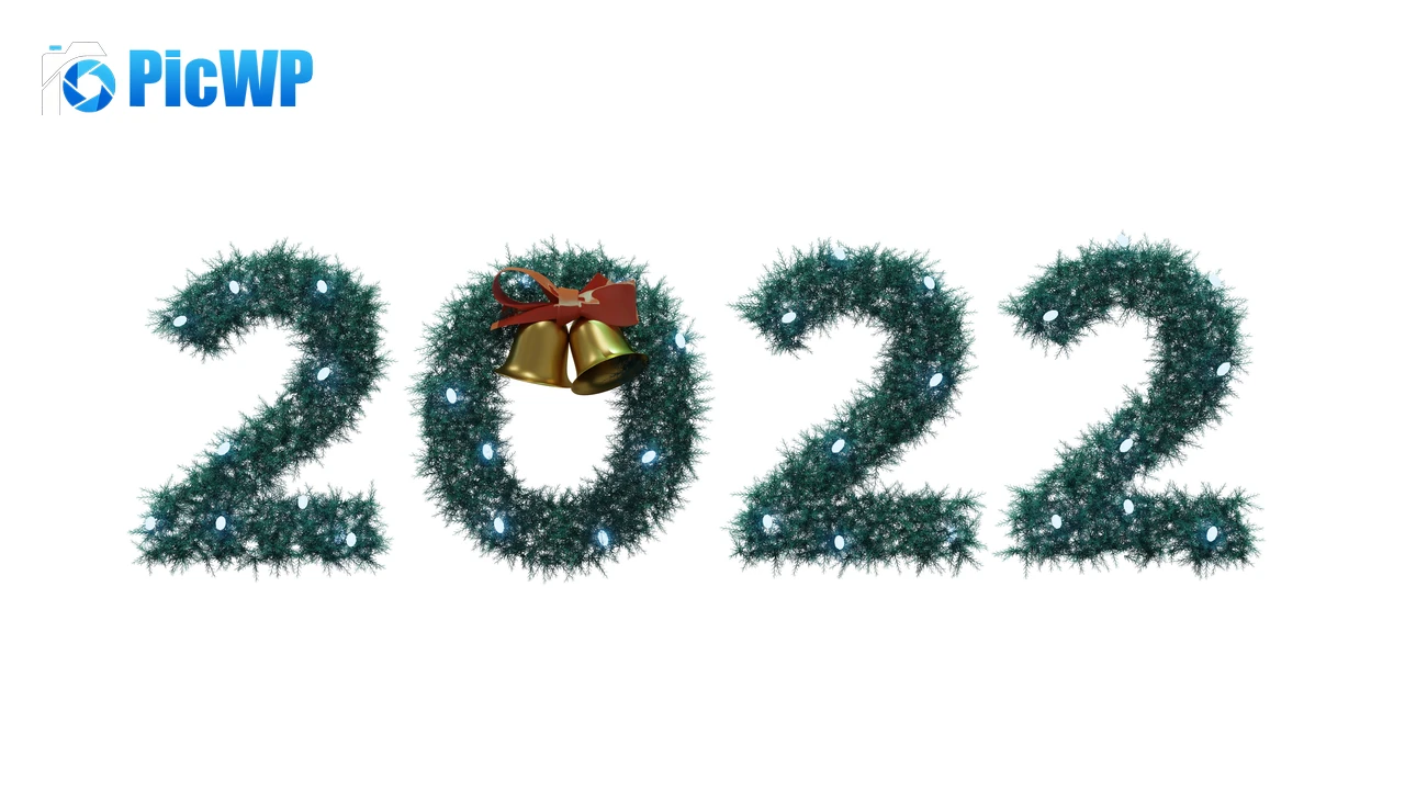 2022 New Year Christmas decoration 6K PC Wallpaper