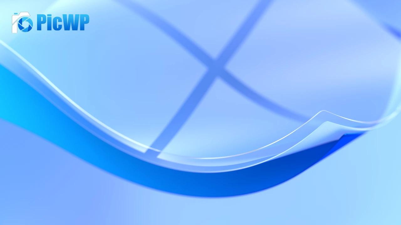 Windows 10 Blue background 5K PC Wallpaper