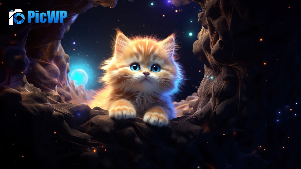 Cute Kitten AI art 6K PC Wallpaper