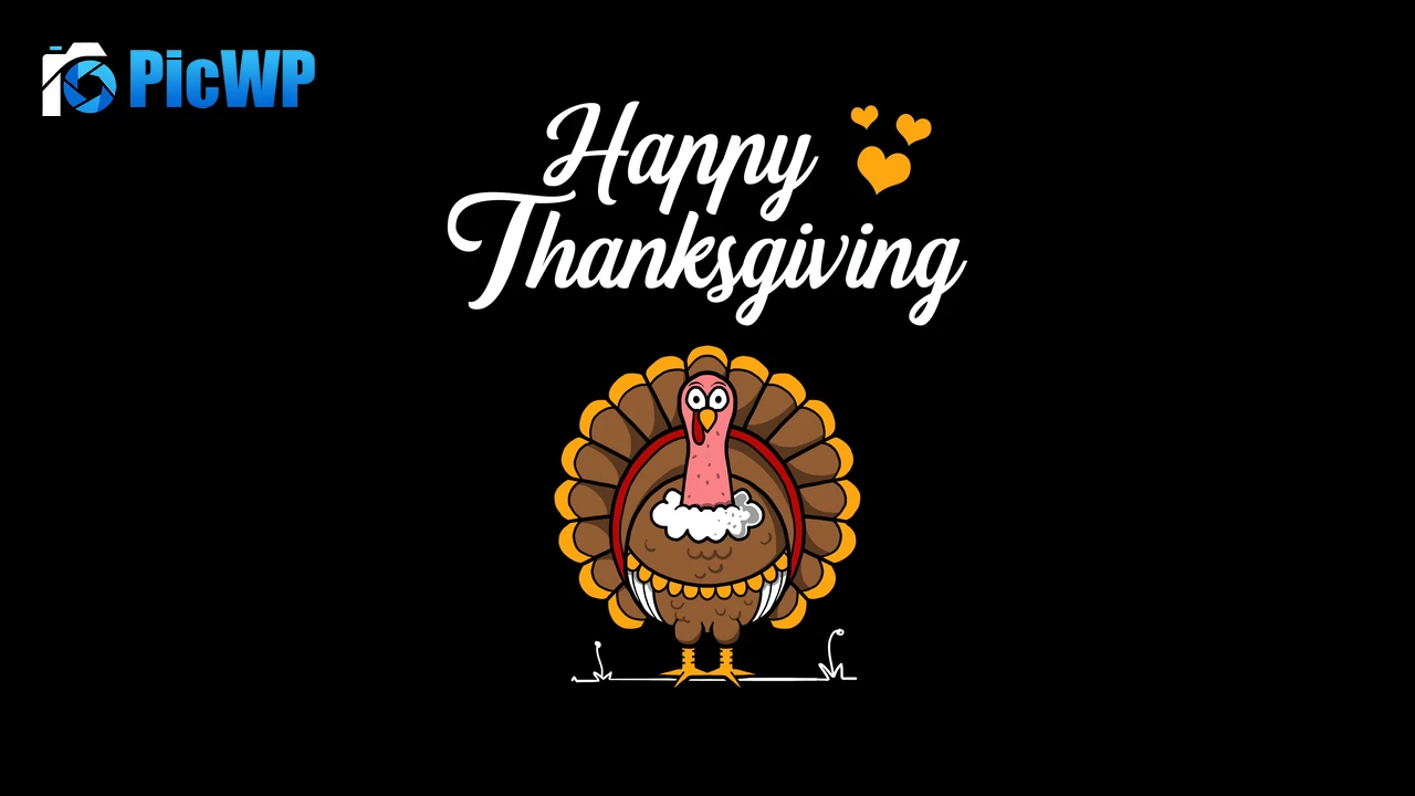 Happy Thanksgiving Illustration 6K PC Wallpaper
