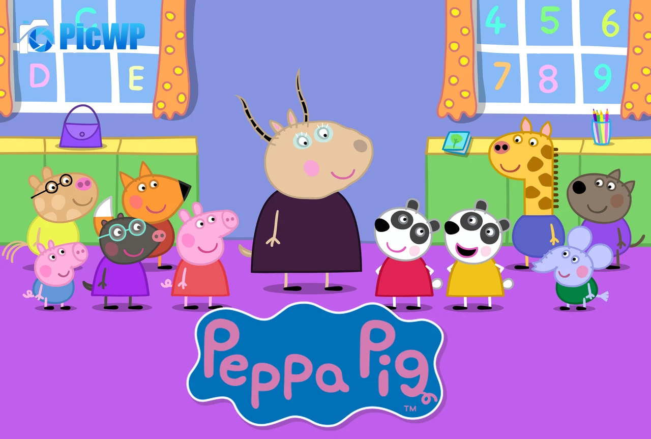 Peppa Pig Madame Gazelle 4K PC Wallpaper