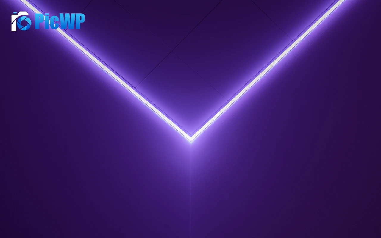 Purple light Geometric 6K PC Wallpaper
