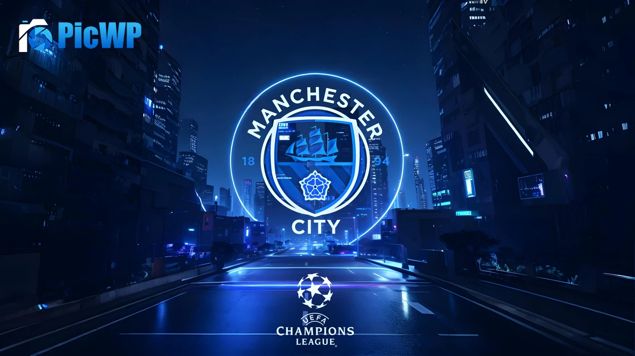 Manchester City FC Futuristic 5K PC Wallpaper